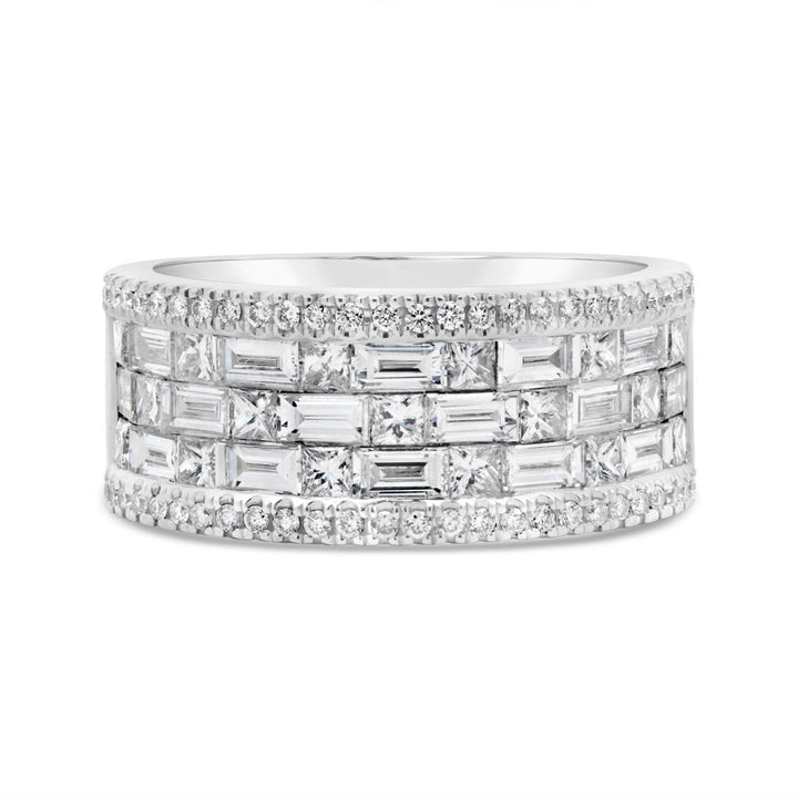 Mixed Shape Wide Diamond Band - SNF5430R