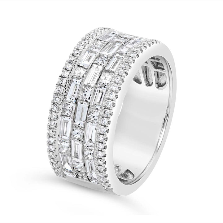 Mixed Shape Wide Diamond Band - SNF5430R