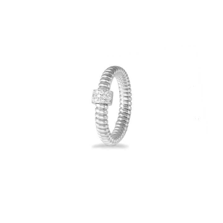 K Di Kuore Italian Pave Diamond Flexi Ring - K435066