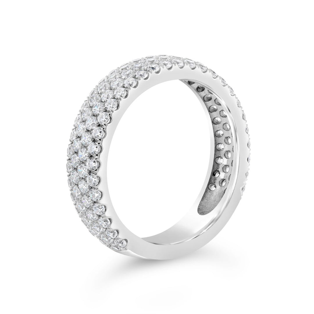 Wide Pave Diamond Band - YJM8035R - The Diamond Guys