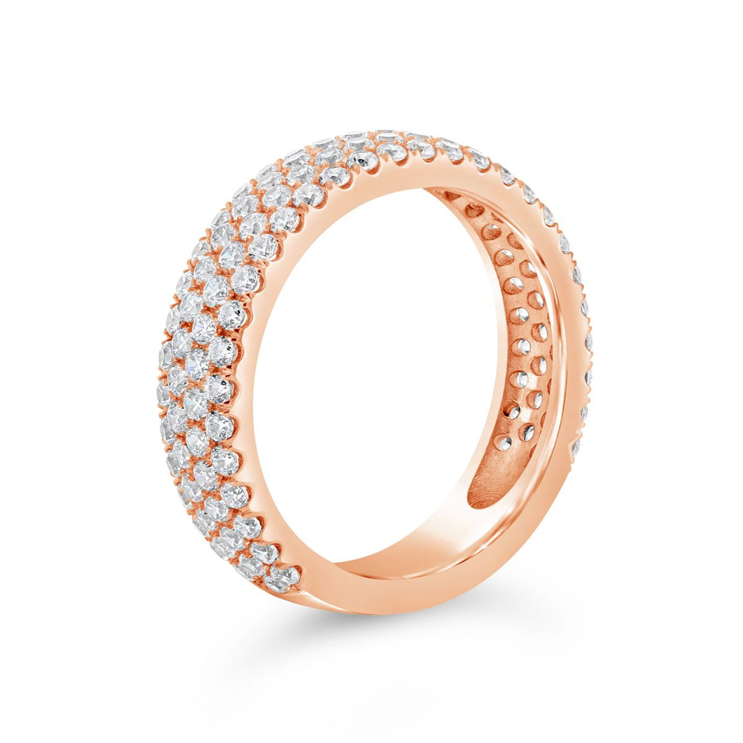 Wide Pave Diamond Band - YJM8035R - The Diamond Guys