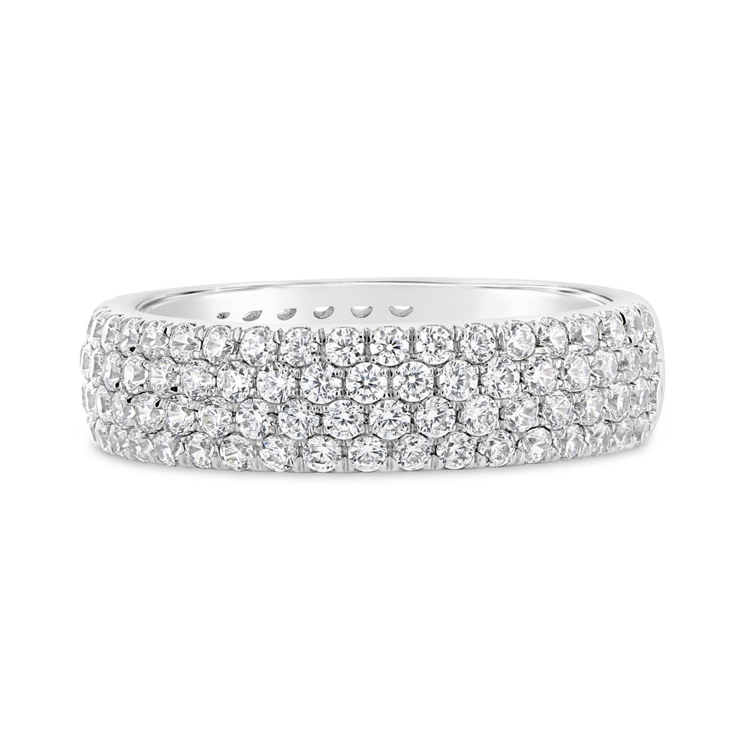 Wide Pave Diamond Band - YJM8035R - The Diamond Guys