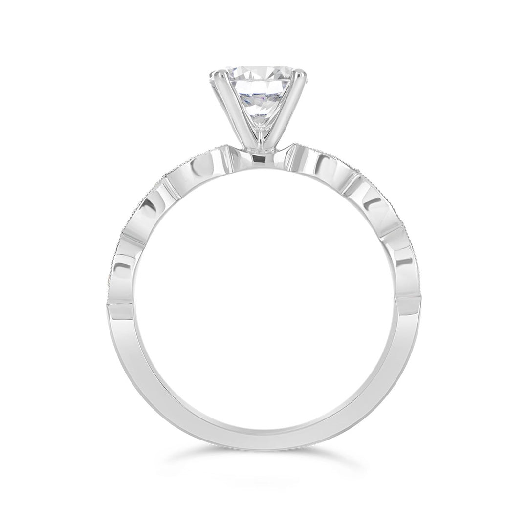 Vintage Style Diamond Engagement Ring