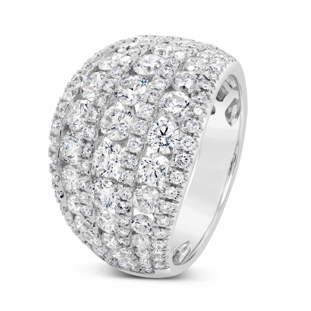 White Gold Diamond Cocktail Ring - R00075WA01 - The Diamond Guys