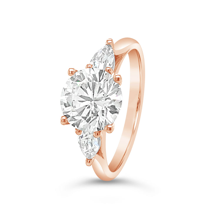 Three Stone Diamond Engagement Ring