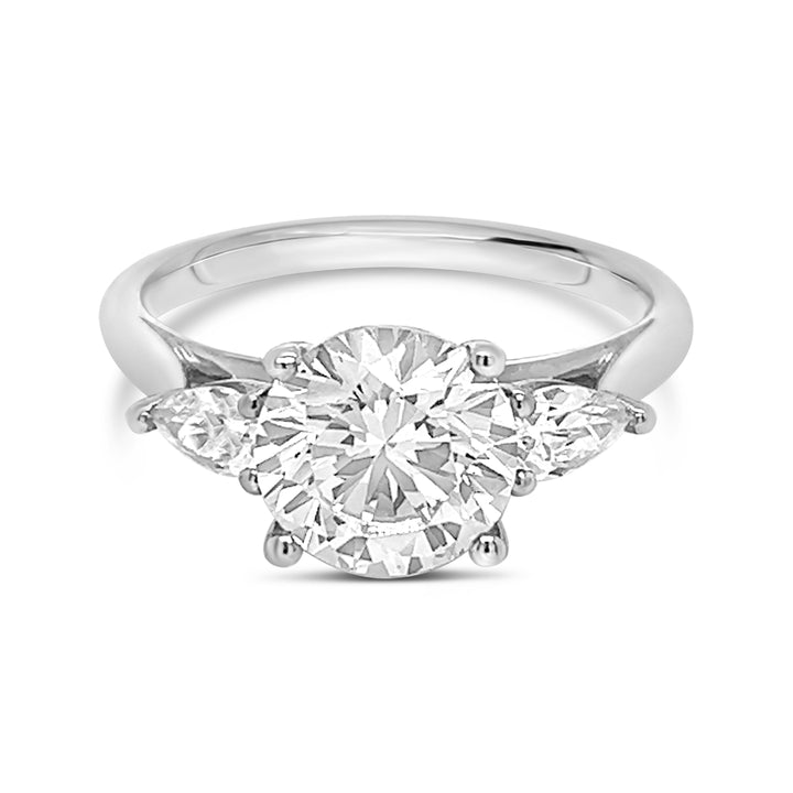 Three Stone Diamond Engagement Ring