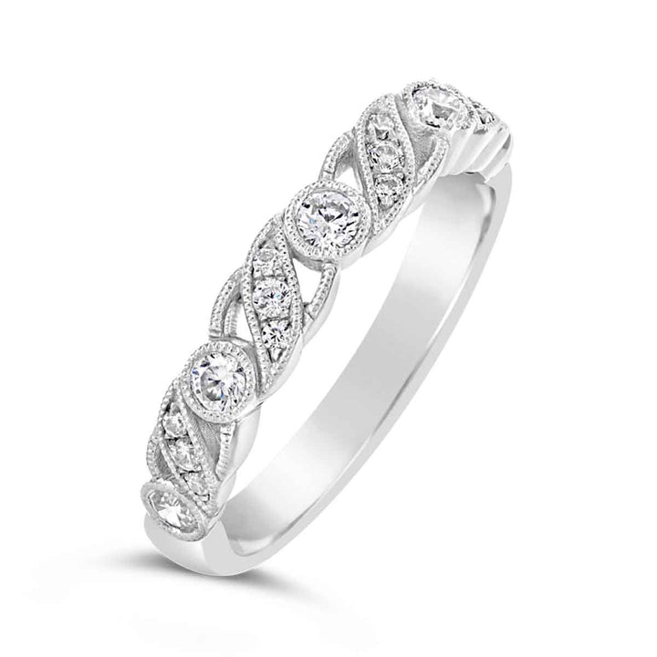 Vintage Inspired Diamond Band - YJA8151RB
