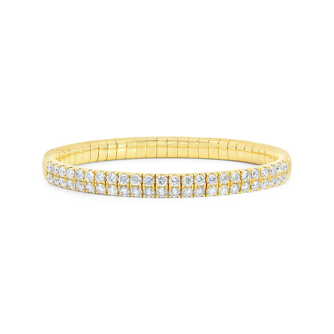 Double Row Diamond Stretch Bracelet - BG592