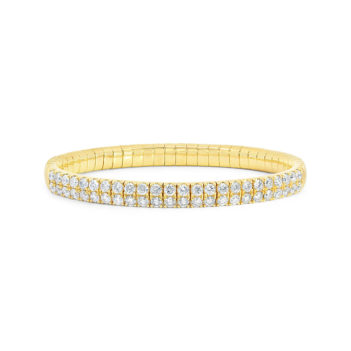 Double Row Diamond Stretch Bracelet - BG592