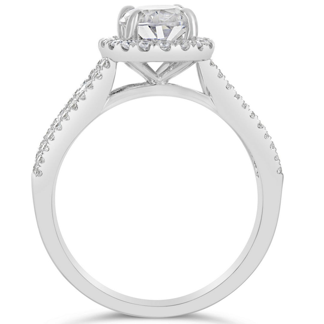 Diamond Halo Engagement Ring