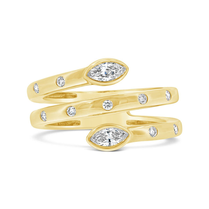 Diamond Three Row Fashion Diamond Ring
