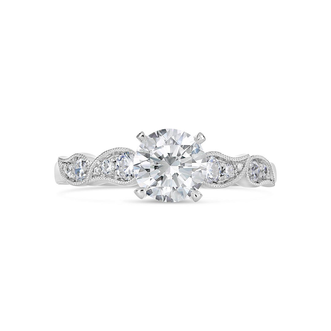 Vintage Style Diamond Engagement Ring