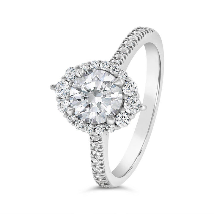 Diamond Halo Engagement Ring - N0435