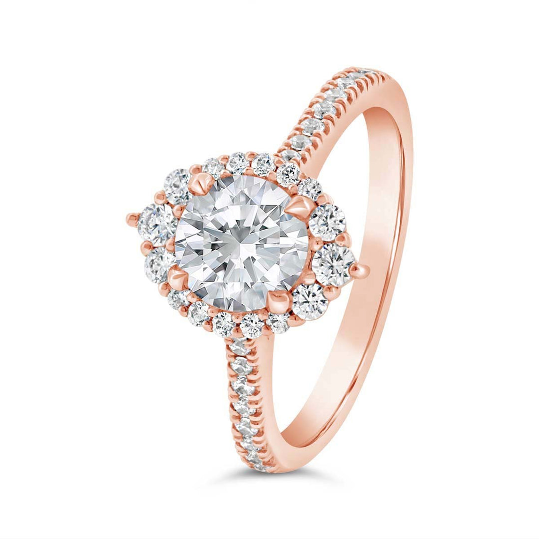 Diamond Halo Engagement Ring - N0435