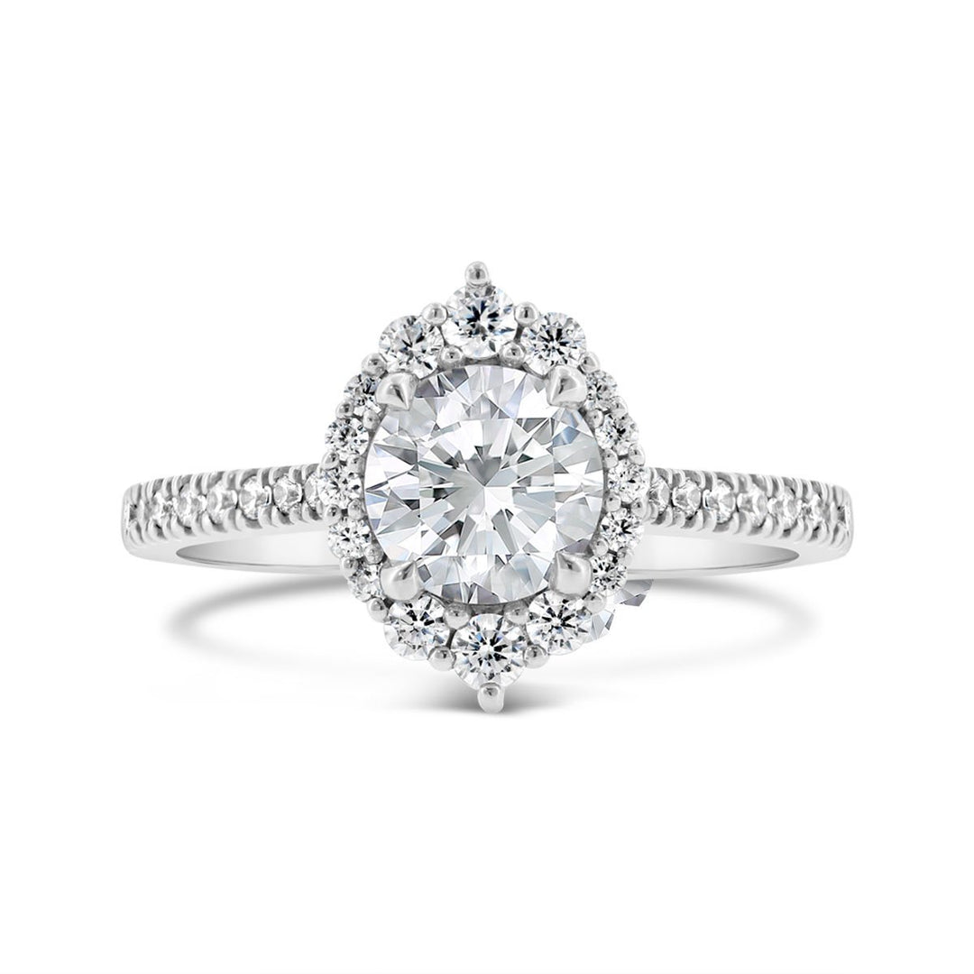 Diamond Halo Engagement Ring - N0435