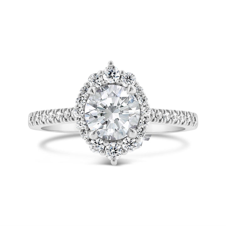 Diamond Halo Engagement Ring - N0435