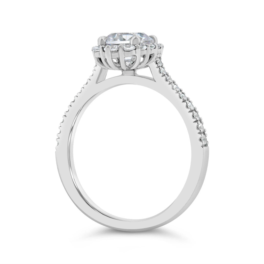Diamond Halo Engagement Ring - N0435