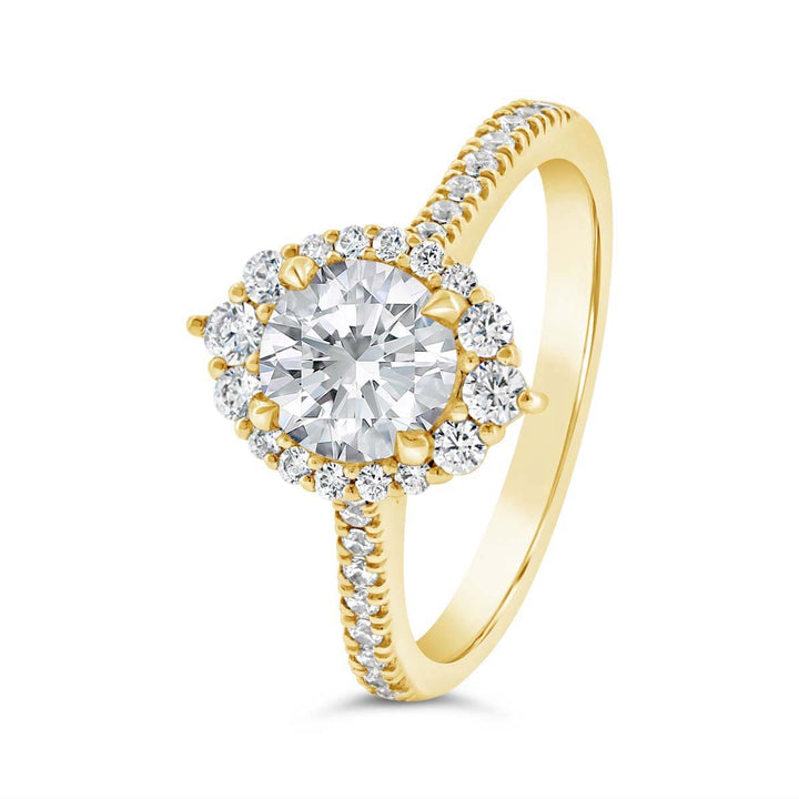 Diamond Halo Engagement Ring - N0435