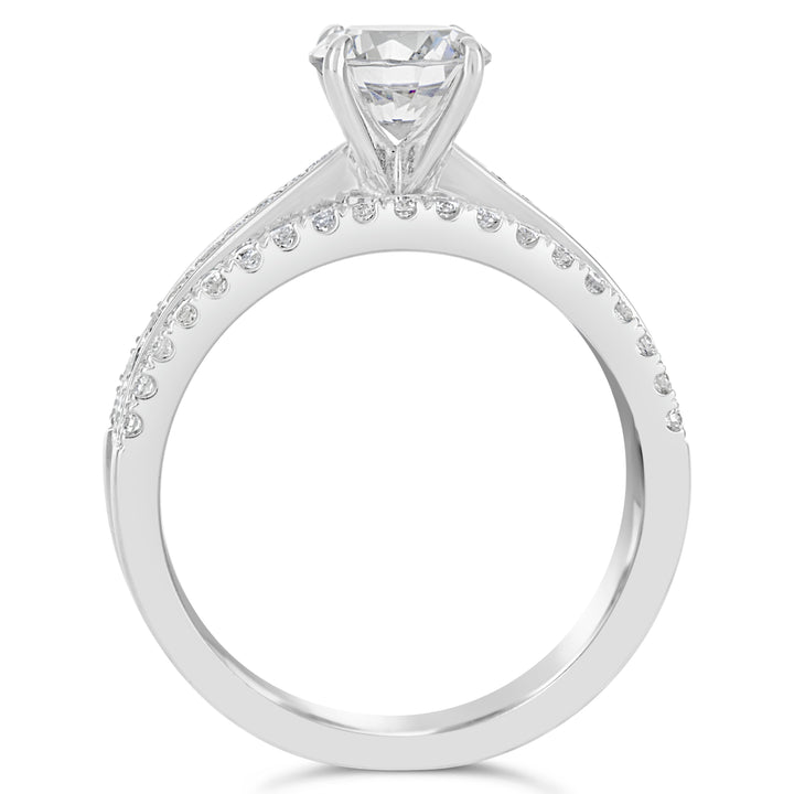 Split Shank Dimond Engagement Ring - YJS6165R