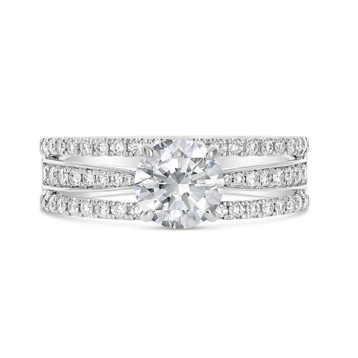 Split Shank Dimond Engagement Ring - YJS6165R