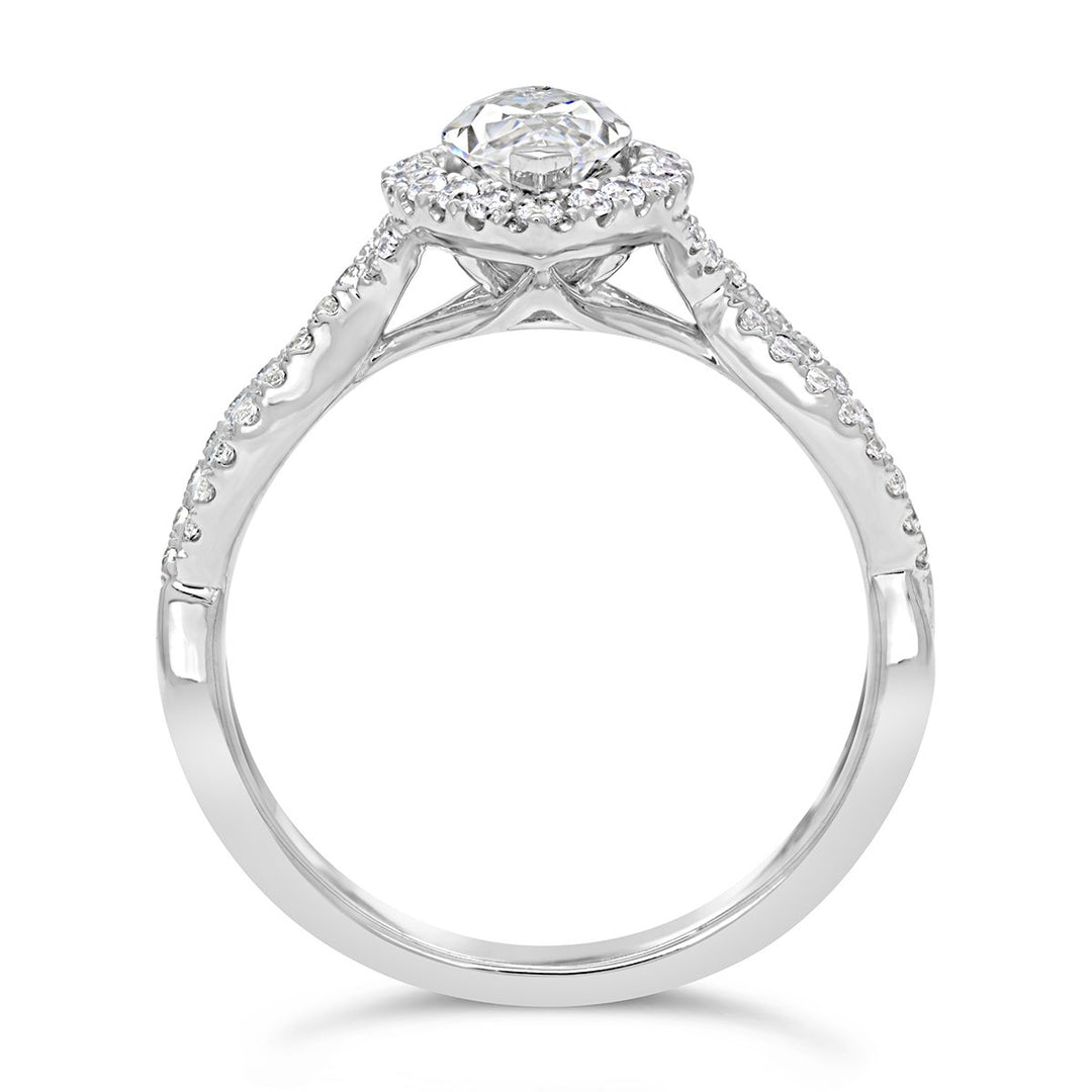 Halo Diamond Engagement Ring