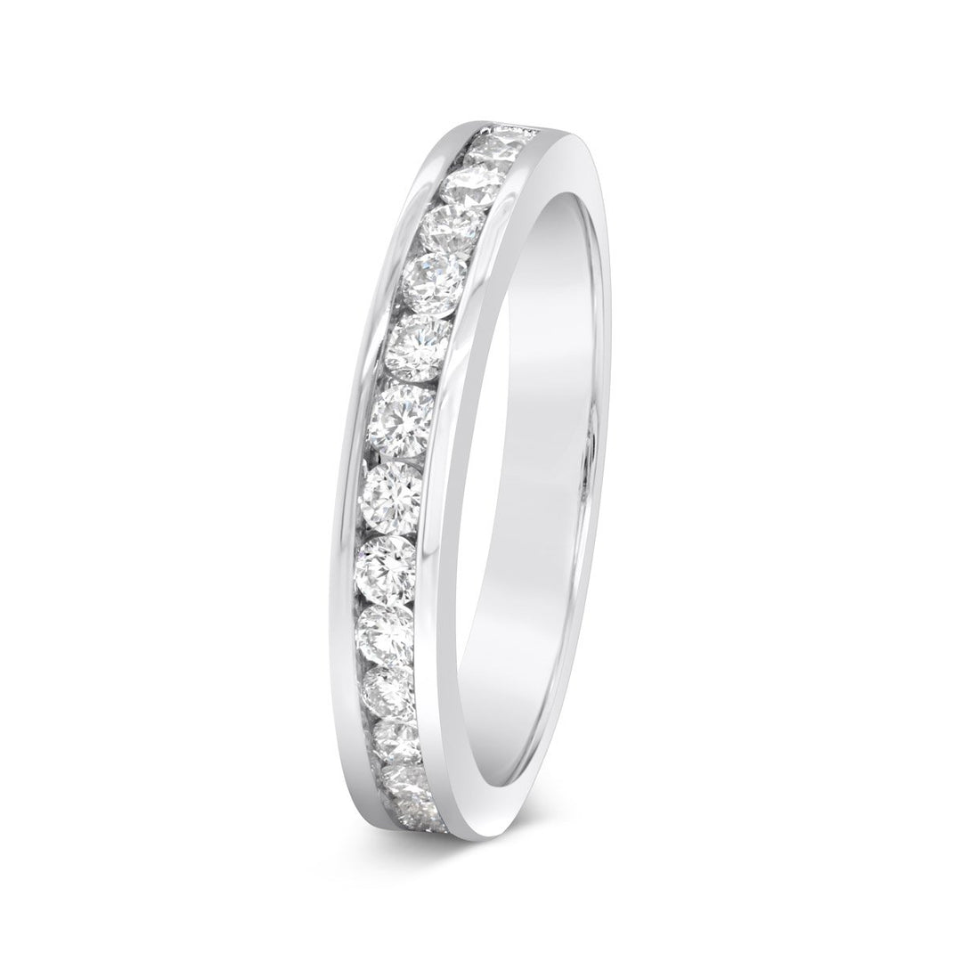 Channel Set Diamond Band - MR99090E - The Diamond Guys