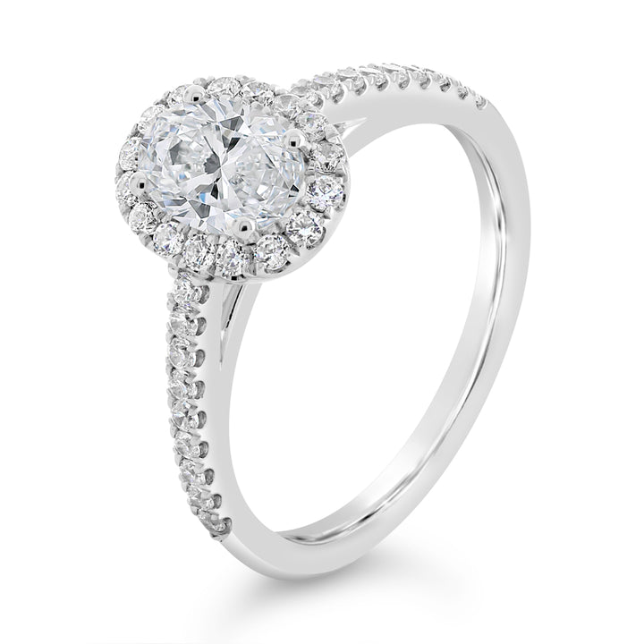 Diamond Halo Engagement Ring - ACB250