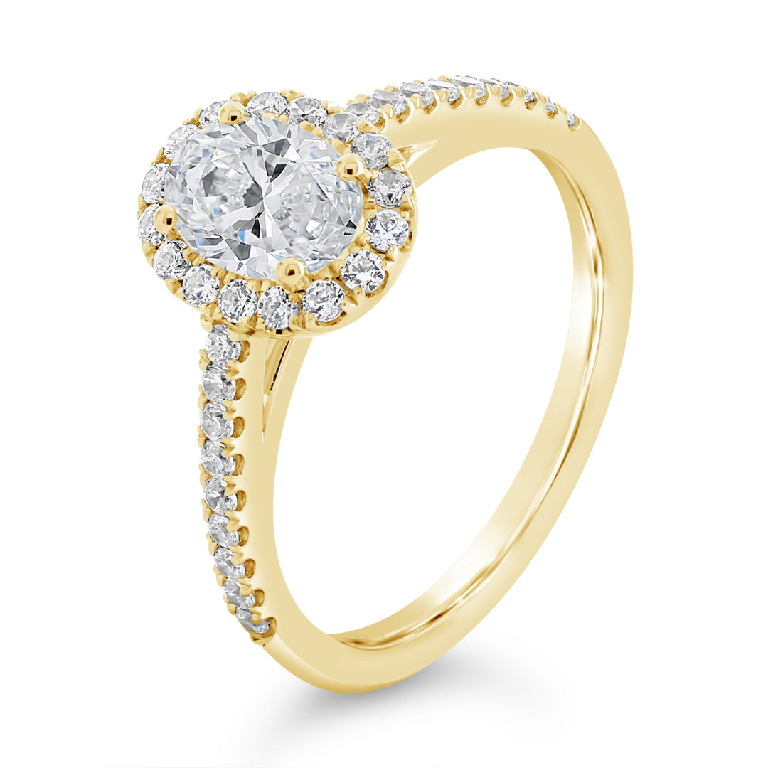 Diamond Halo Engagement Ring - ACB250
