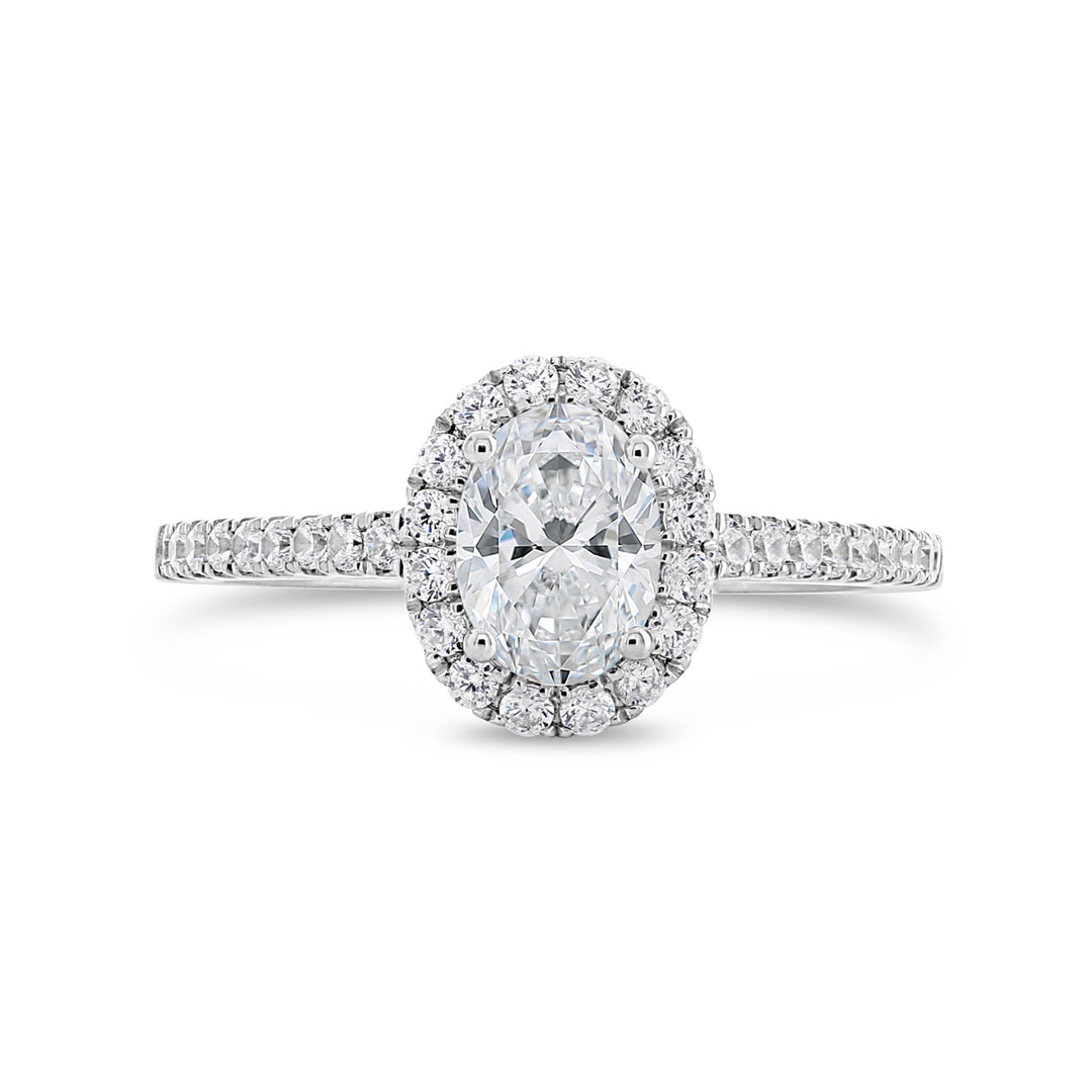 Diamond Halo Engagement Ring - ACB250