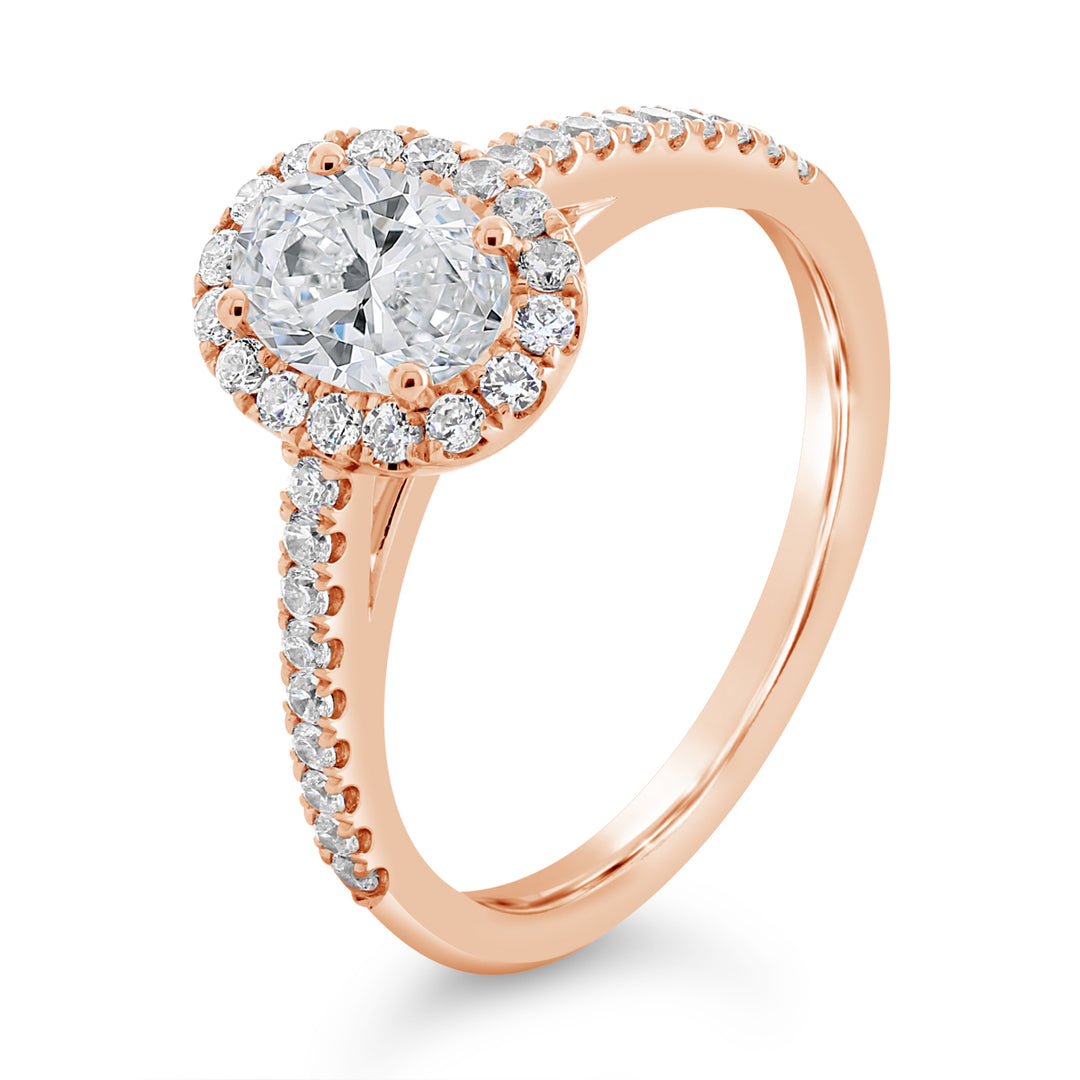 Diamond Halo Engagement Ring - ACB250