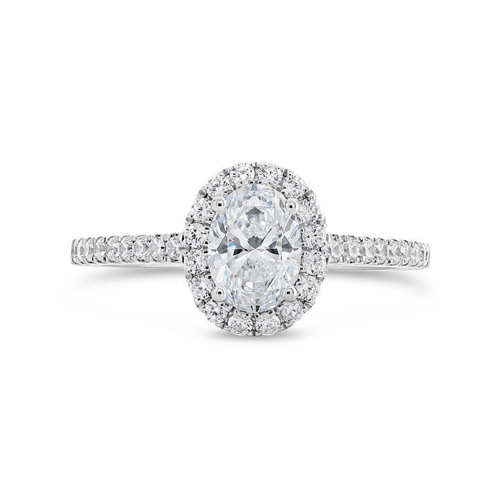 Diamond Halo Engagement Ring