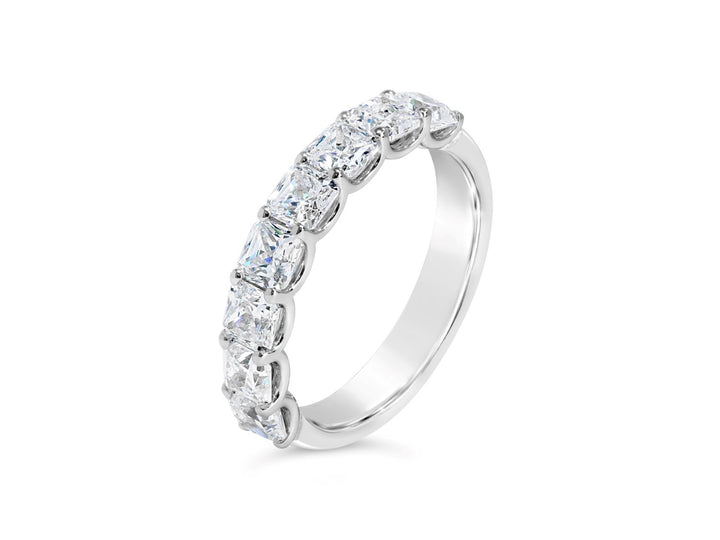 Asscher Cut Diamond Band - YJA9827R-AS - The Diamond Guys