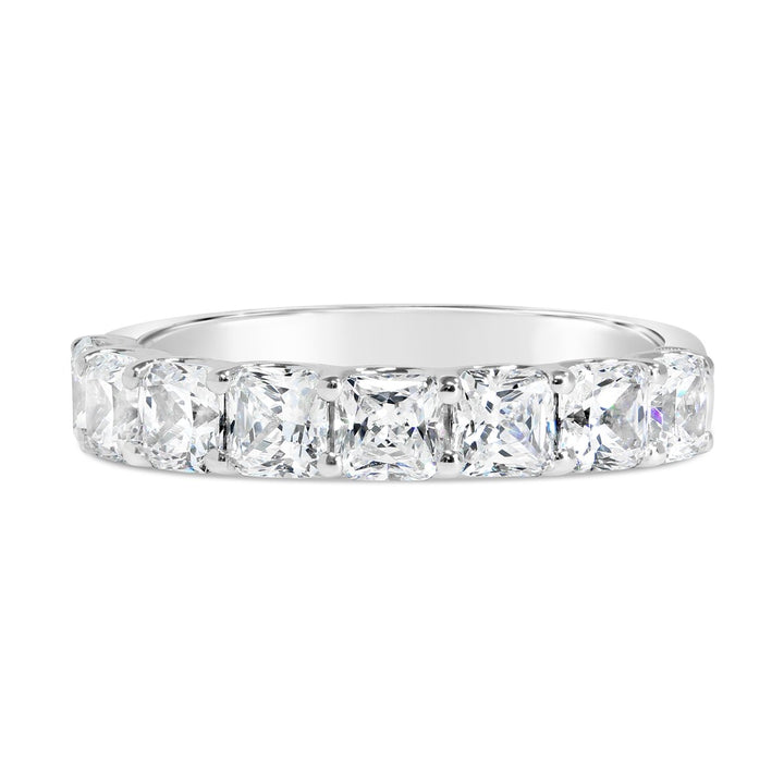Asscher Cut Diamond Band - YJA9827R-AS - The Diamond Guys