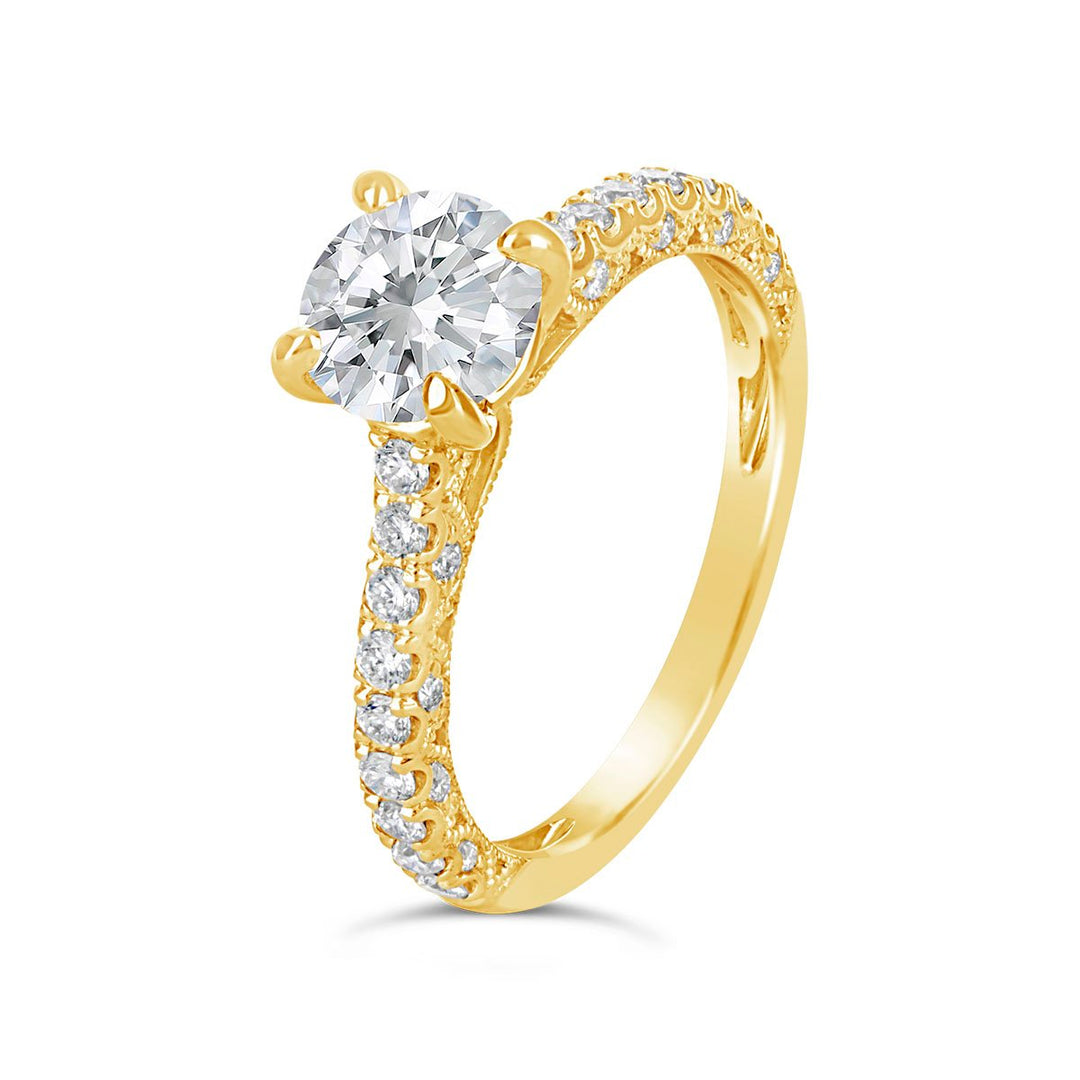 Classic Diamond Engagement Ring Wedding Set-  - ARD1856R - The Diamond Guys