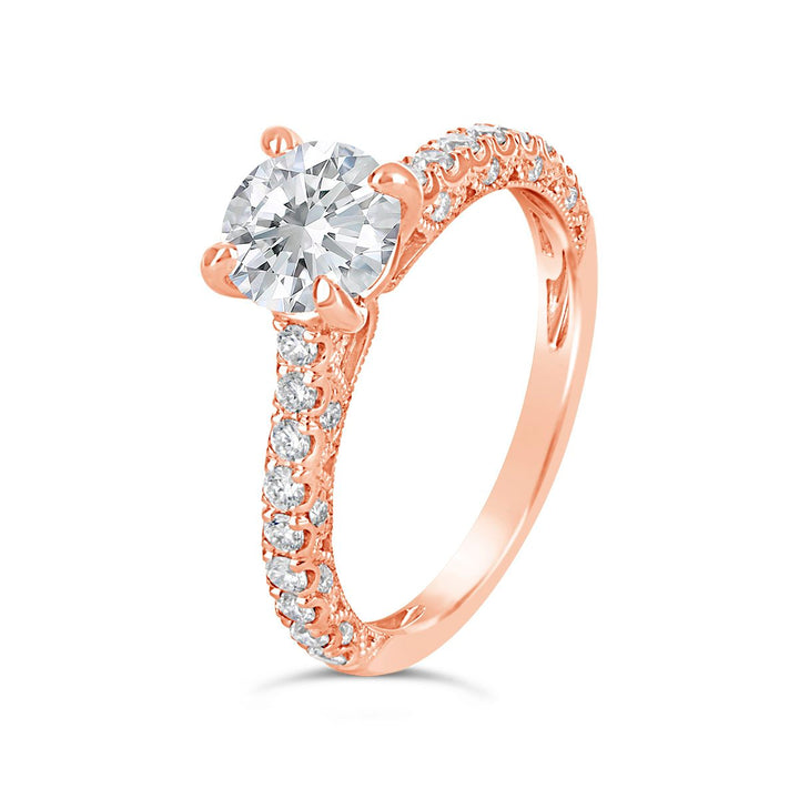 Classic Diamond Engagement Ring Wedding Set-  - ARD1856R - The Diamond Guys