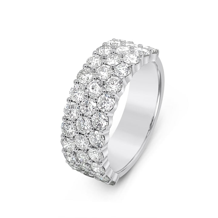 Three Row Lab Grown Diamond Band - 3RH2.00W14 - The Diamond Guys