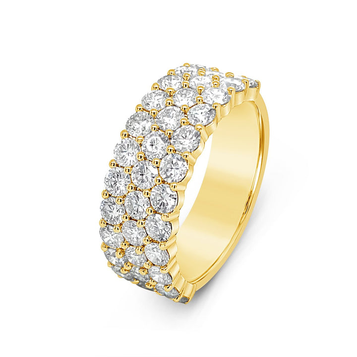 Three Row Lab Grown Diamond Band - 3RH2.00W14 - The Diamond Guys
