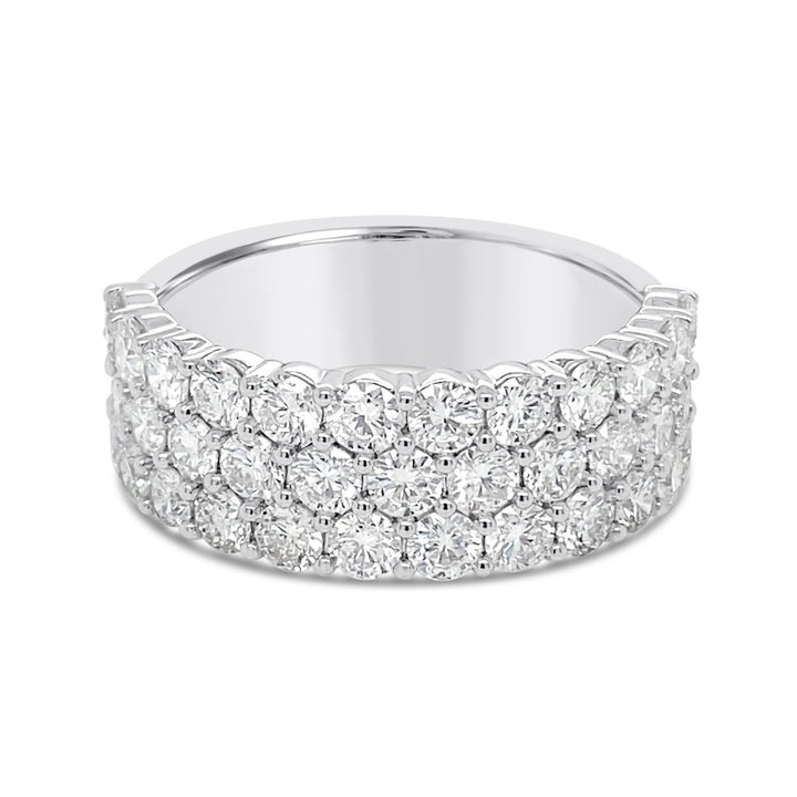 Three Row Lab Grown Diamond Band - 3RH2.00W14 - The Diamond Guys
