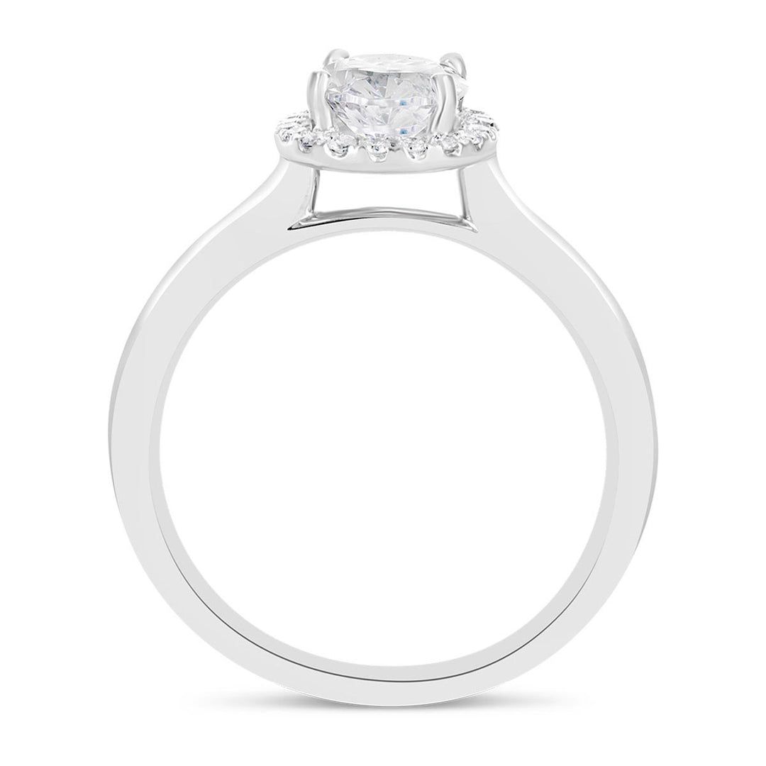 Solitaire Diamond Engagement Ring with Halo - The Diamond Guys