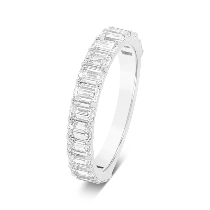 Emerald Cut Lab Grown Diamond Band - EB173