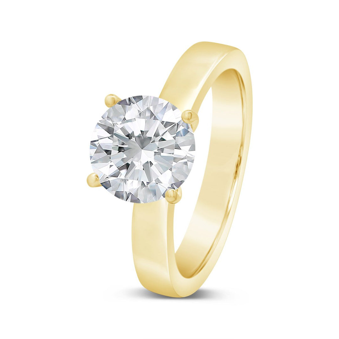 Unity Solitaire Engagement Ring with Four Prong Basket Head - YJC6001R