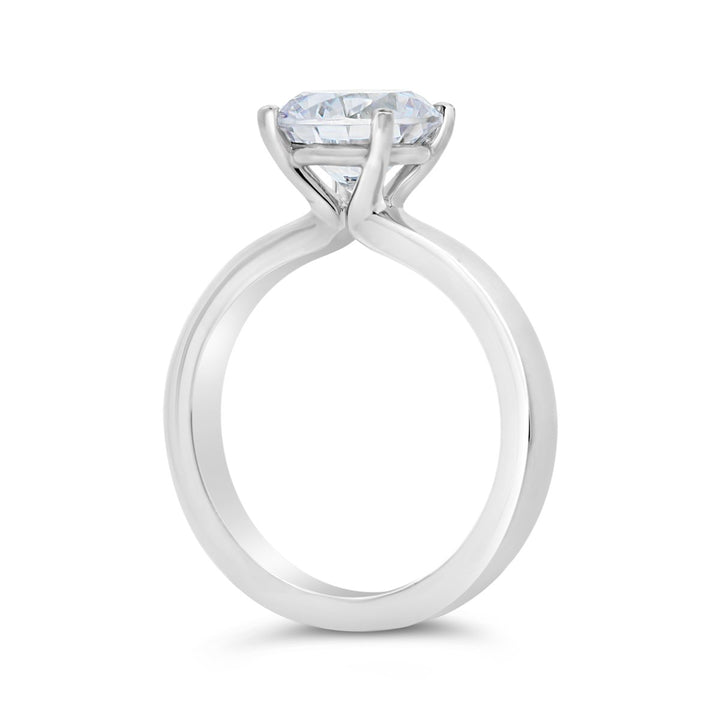 Unity Solitaire Engagement Ring with Four Prong Basket Head - YJC6001R
