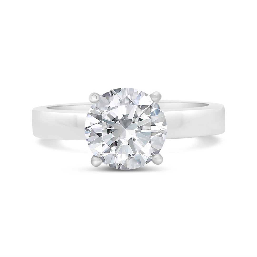 Unity Solitaire Engagement Ring with Four Prong Basket Head - YJC6001R