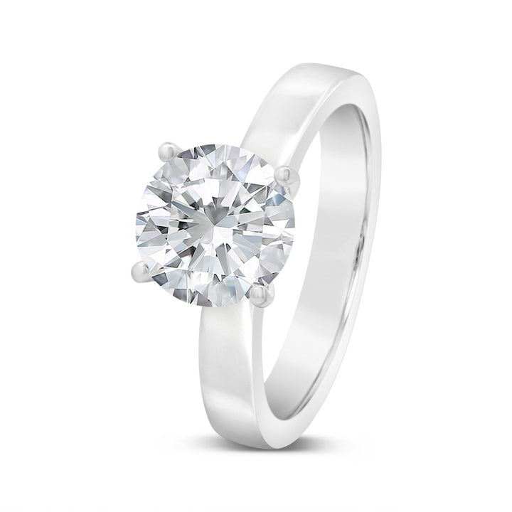 Unity Solitaire Engagement Ring with Four Prong Basket Head - YJC6001R