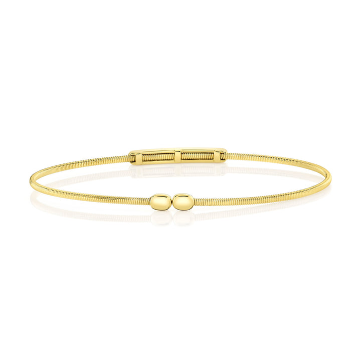 Shy Creation Channel Set Diamond Open Flexy Bracelet