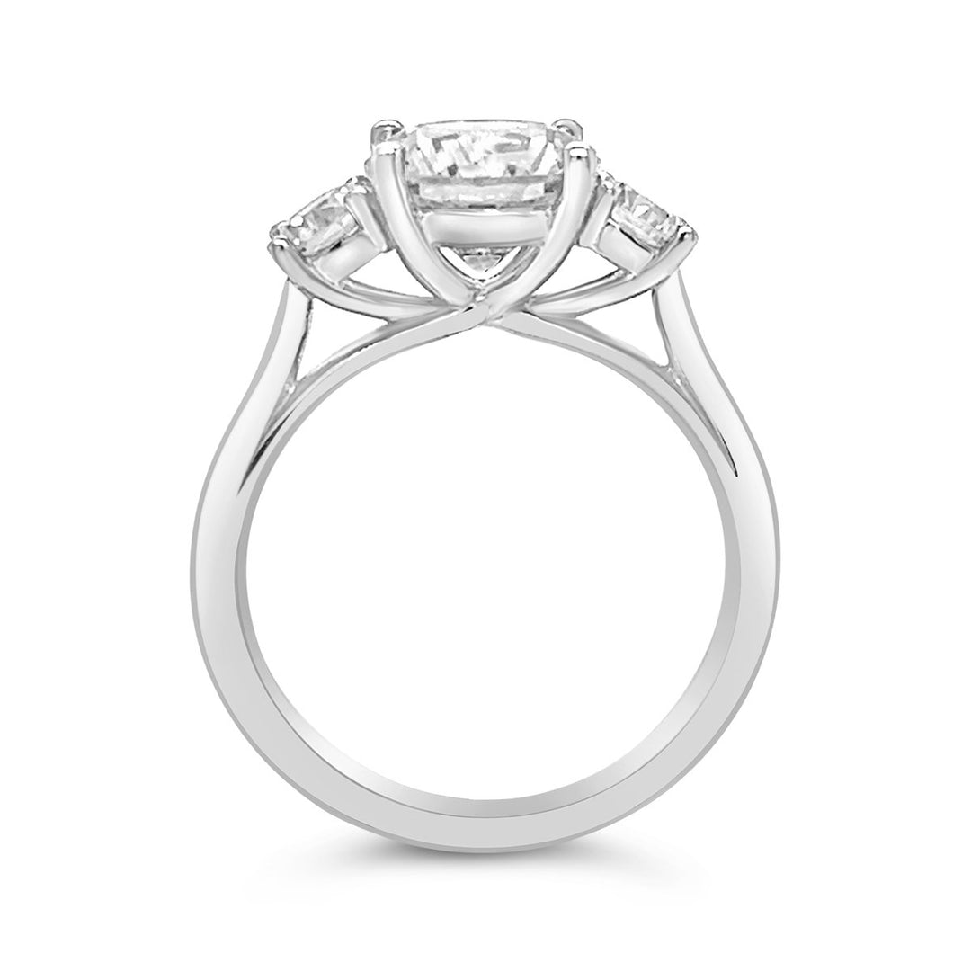 Three Stone Diamond Engagement Ring - The Diamond Guys