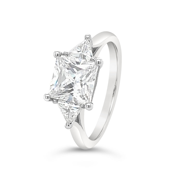 Three Stone Diamond Engagement Ring