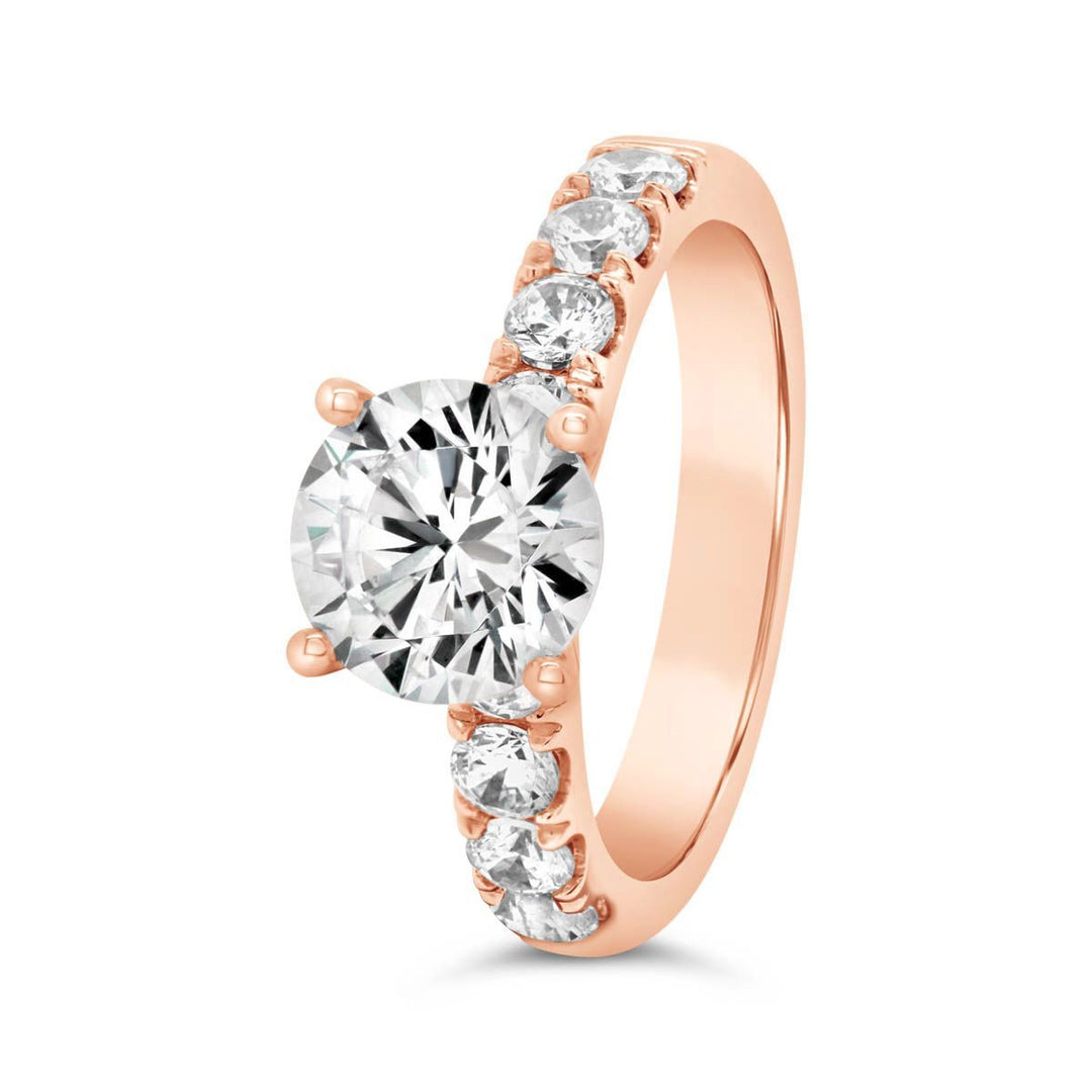 One Piece Casting Diamond Engagement Ring - The Diamond Guys