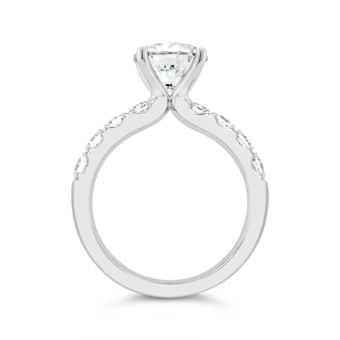 One Piece Casting Diamond Engagement Ring - The Diamond Guys