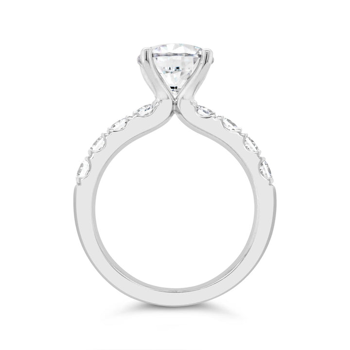 One Piece Casting Diamond Engagement Ring - The Diamond Guys